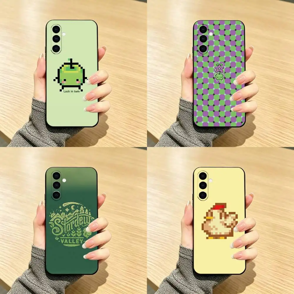 Game S-Stardew Valley Phone Case For Samsung Galaxy A73,A72,A71,A70,A53,A52,A51,Soft Silicone Black Cover