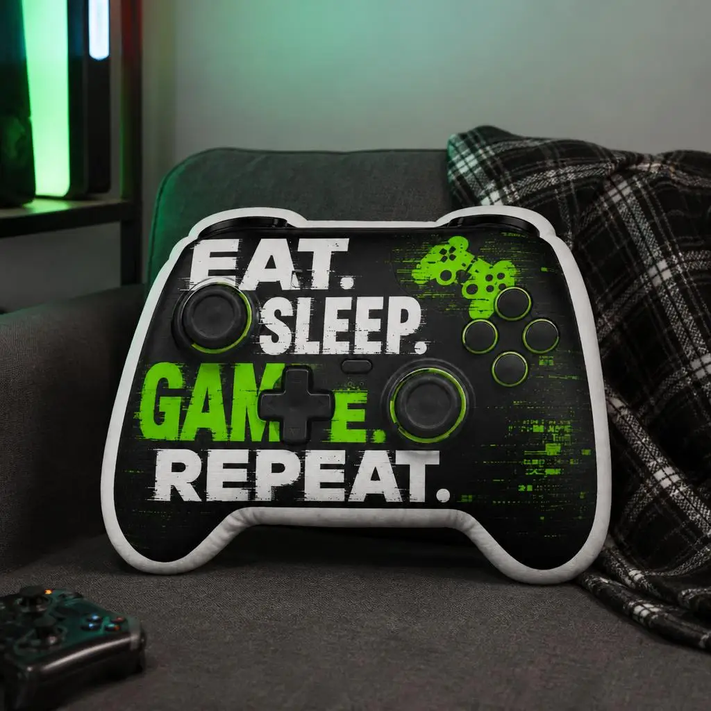 Gaming Game Console Birthday Gamer Gift Plush Pillow Cushion Irregular Stuffed Throw Pillow Home Decor Gift Sofa Bed