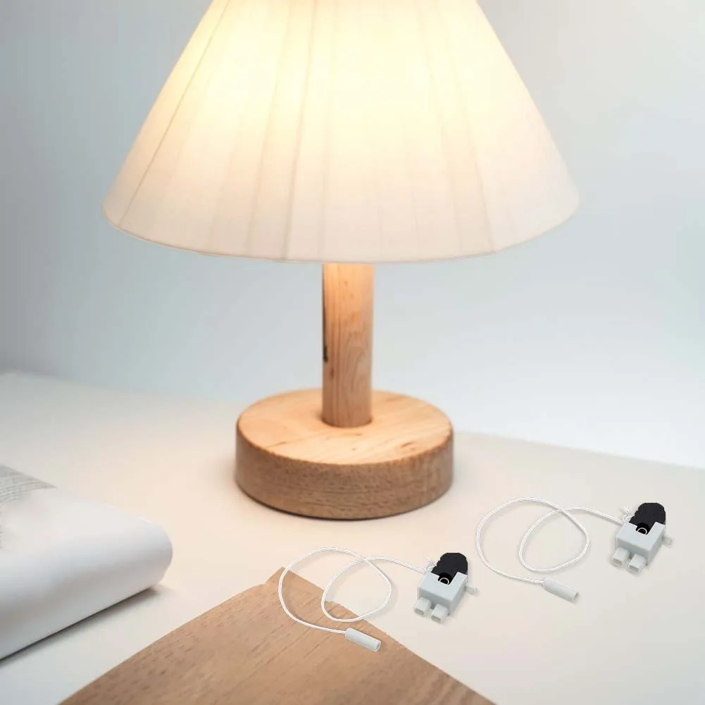 Rotating Pull Cord Switch For Wall-Mounted And Freestanding Lamps Simple On/Off Lighting Control For Home And Office 1pc/2pcs