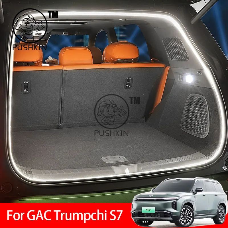 

Для GAC Trumpchi S7 2025 2026 задняя светодиодная полоса багажника, внутренняя осветляющая декоративная лампа, полоса автоматического освещения