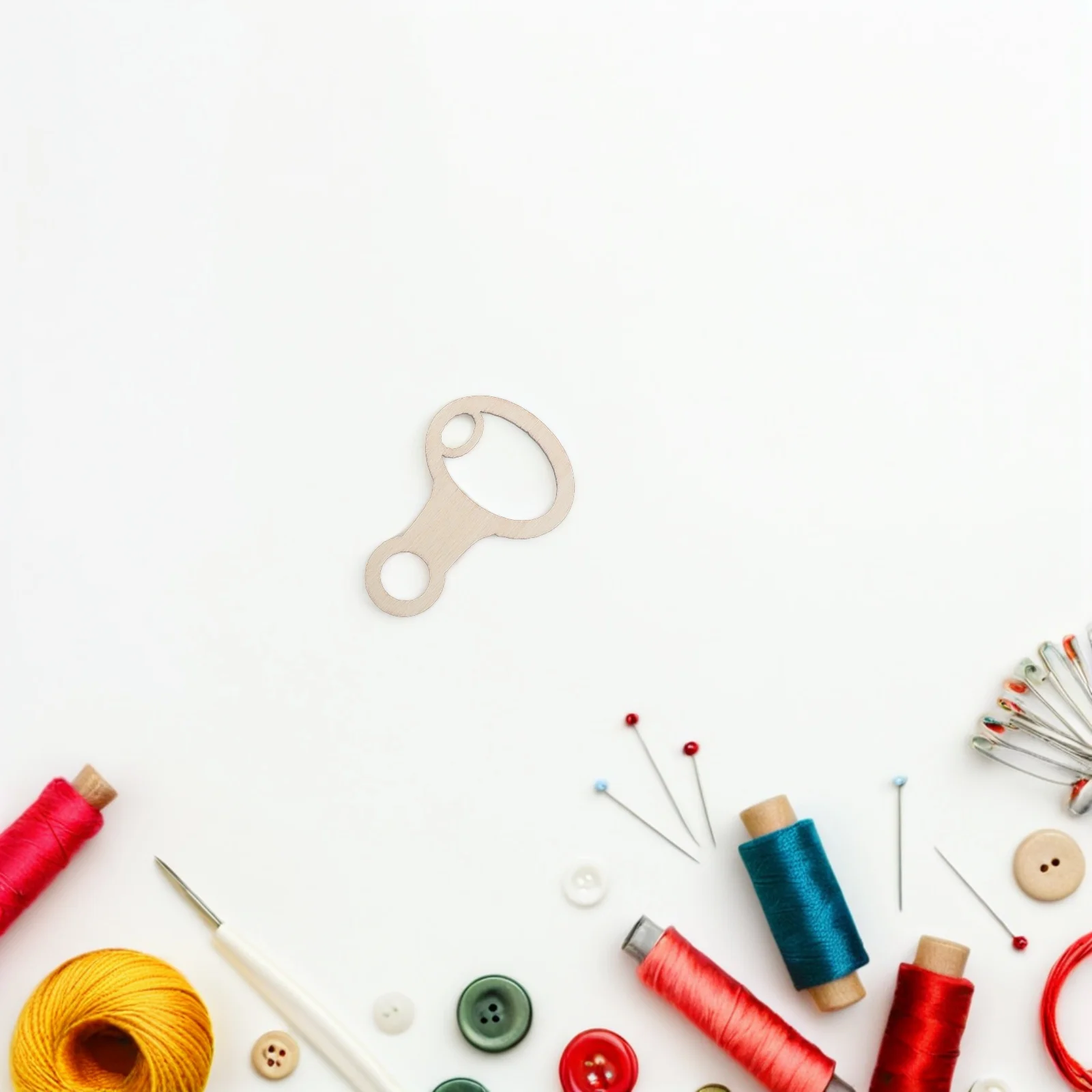 Organizador de Madeira para Costura e Bordado, Suporte para Cartões, Fios, Bobinas e Agulhas