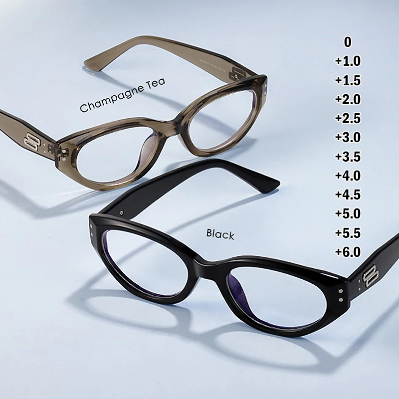 

Модные классические маленькие квадратные очки с защитой от синего света, женские очки для чтения с котенком, оптические линзы, спортивные очки