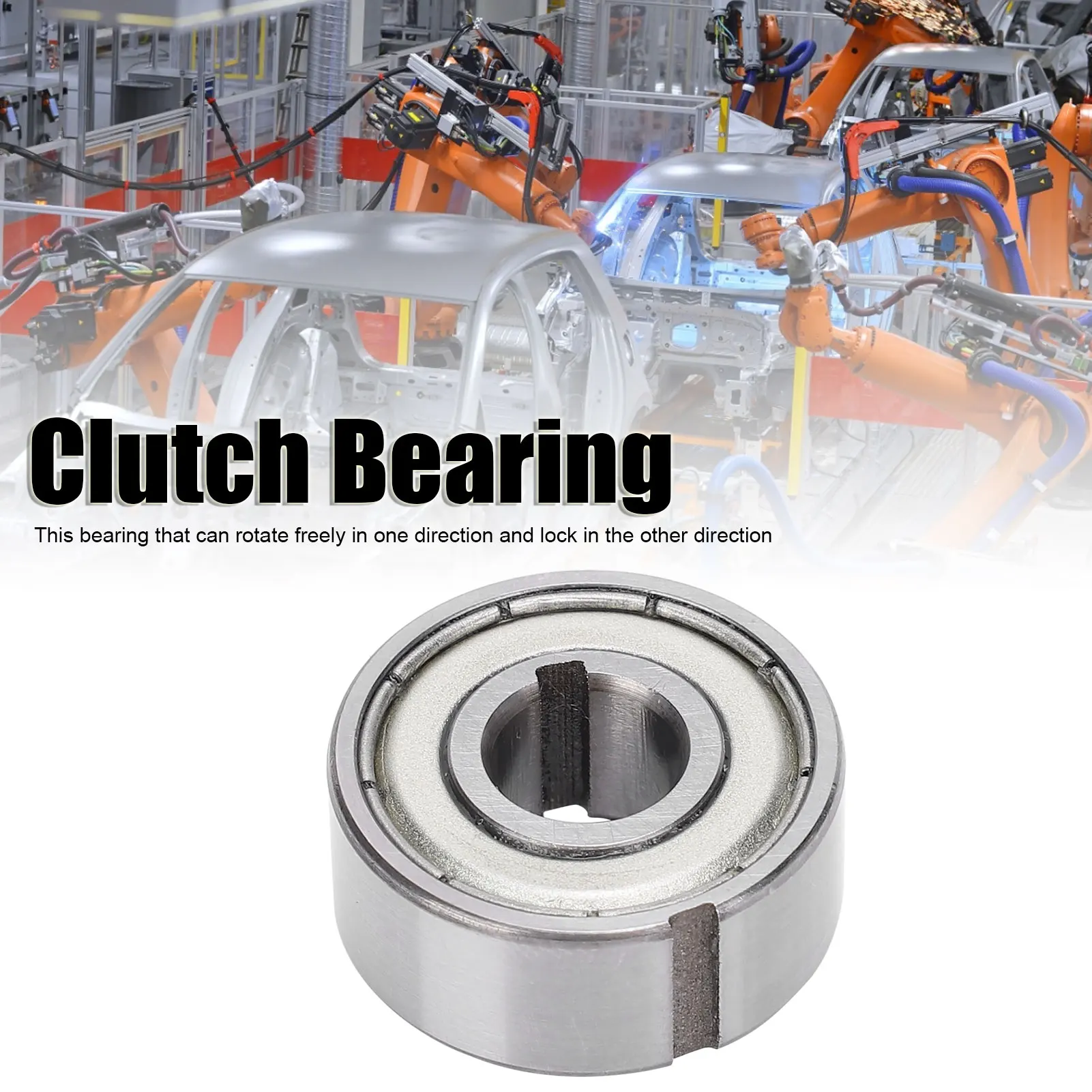 Bearing with Inner Keyway One‑Way Bearing  Strong Rigidity with Inner Keyway CSK8PP(8x22x9) Industrial Supplies