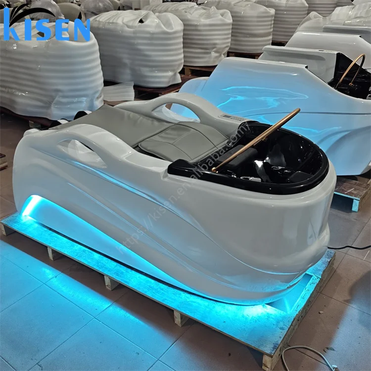 Head Therapy BedMultifunction Salon Electric Automatic Full Body Massage Shampoo Chair Salon Sink Hair Washing Japanese Head The