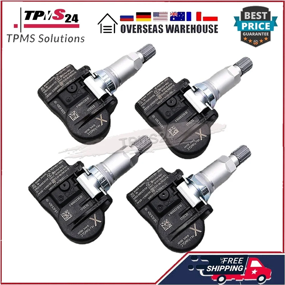 4PCS TIRE AIR PRESSURE SENSOR 40700-3AN1B 40700-3AN1A Tyre Pressure Sensor FOR 2013-2017 NISSAN SENTRA 315MHz TPMS SENSOR