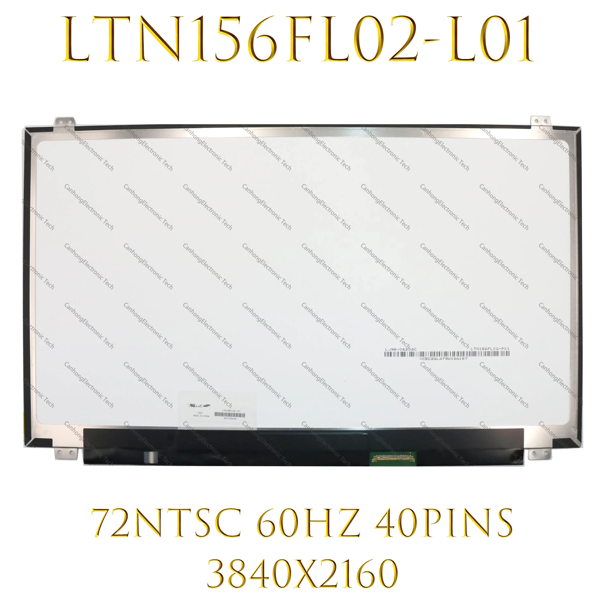 

15.6 INCH UHD For Lenovo Y50-70 40pins IPS LED LCD Screen Display LTN156FL02-L01 02 P01 LP156UD1 SPB1 LP156UD1-SPC1 3840x2160