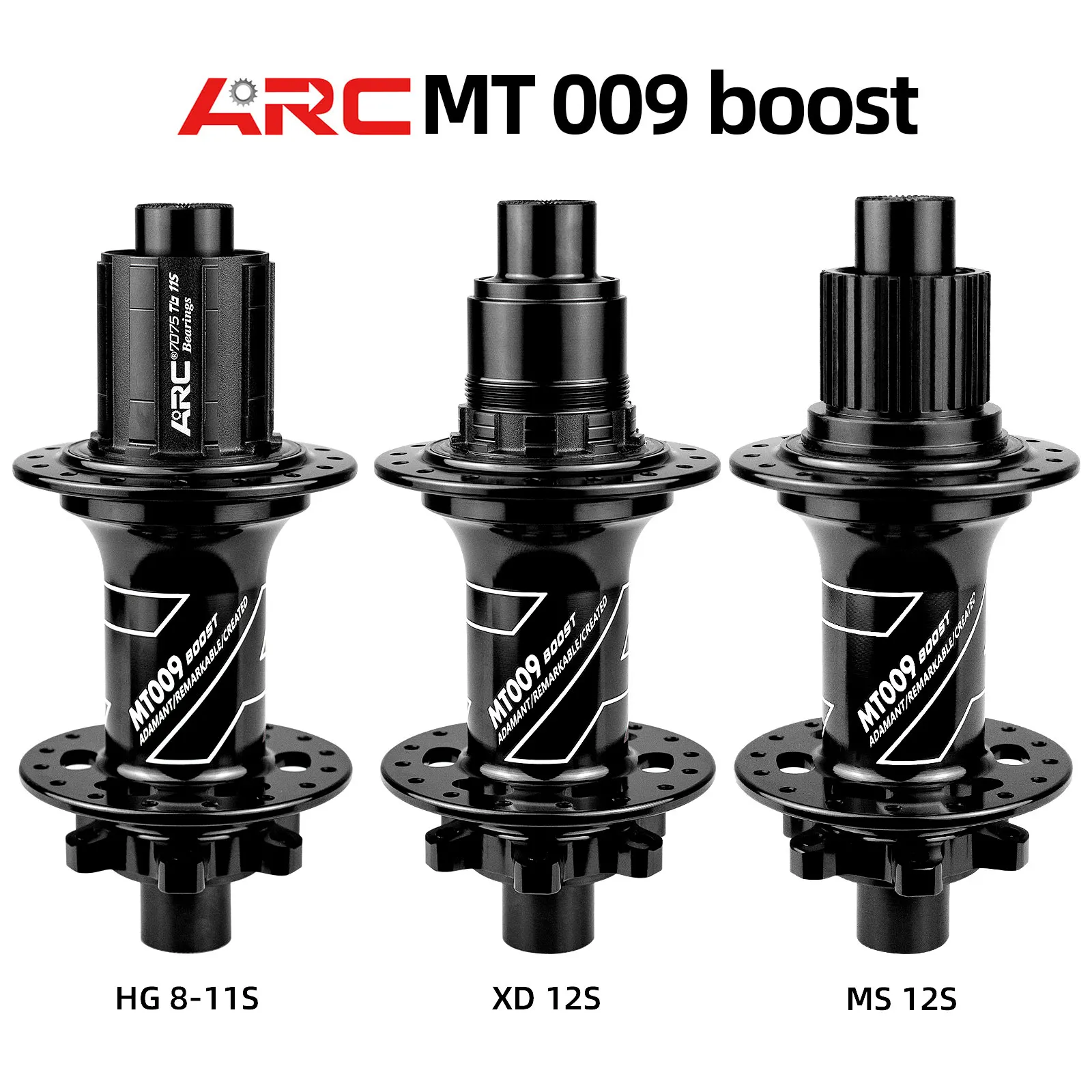 ARC MT009 BOOST front rear hub mtb mountain bike hub 28 32 holes 110mm 148mm 141mm HG MS micro spline XD 11 12 v bicycle freehub