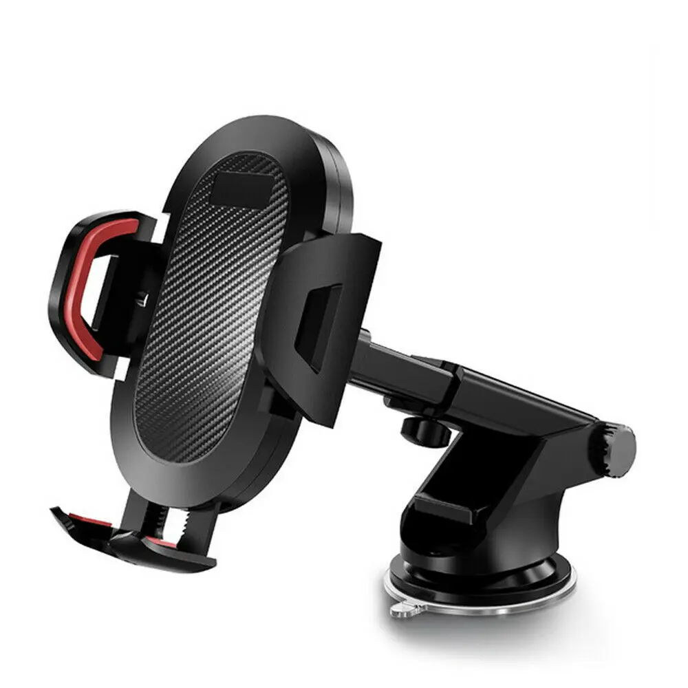 Universal Car Phone Holder Windshield Sucker Mount Cell Phone Bracket 360 Degre Rotatable Retractable Arm Stand for 4.7-6.8 inch