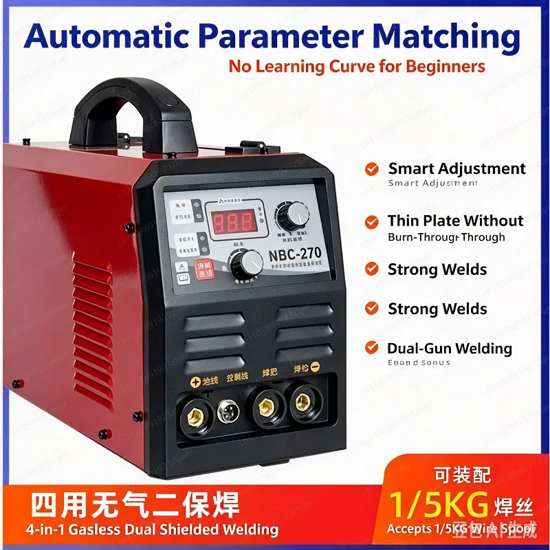 270 Pulse AC/DC Inverter Welder, Aluminum & Stainless Steel TIG Welding Machine with HF Start