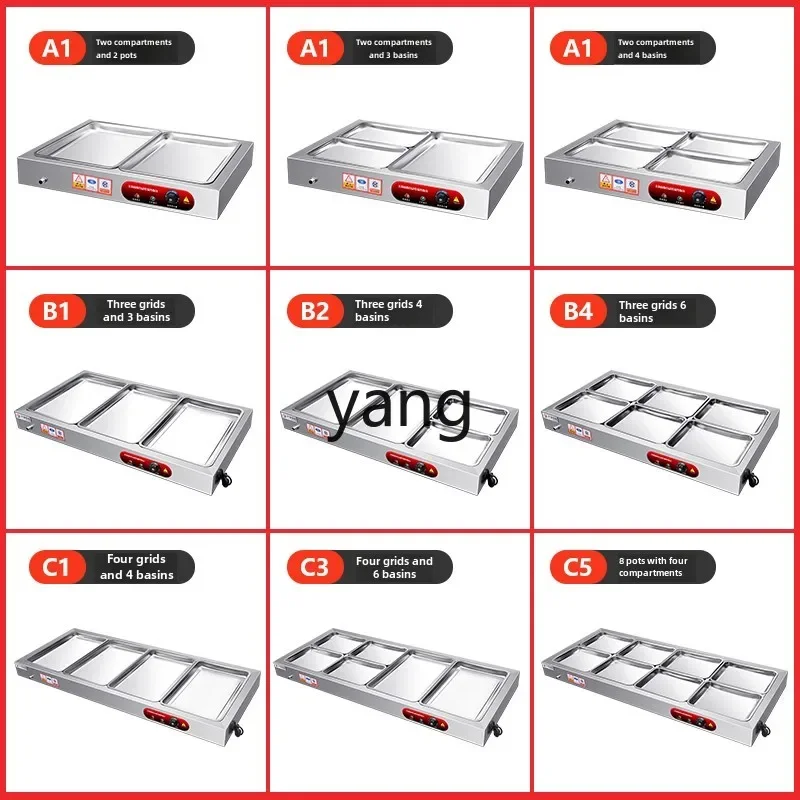 LTT stainless steel fast food insulation table commercial heating table