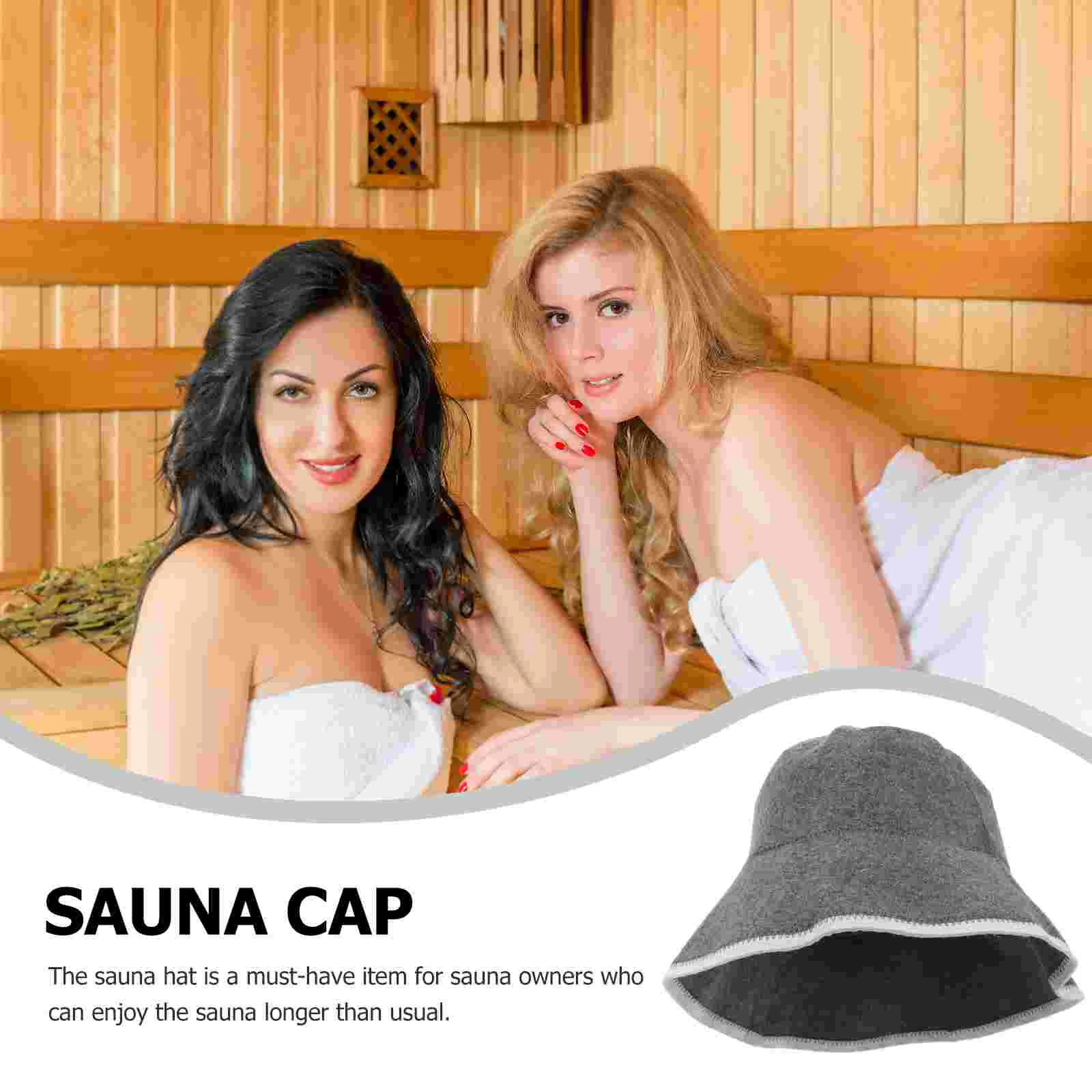 Wool Sauna Hat Supply Breathable Shower Caps for Men Women Portable Stylish Accessories Comfortable Room Lightweight The