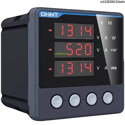 Imagen 2 del producto CHINT PD666 serie multifuncional LCD medidor de pantalla Digital RS485 medidor de corriente y voltaje trifásico 23468S3