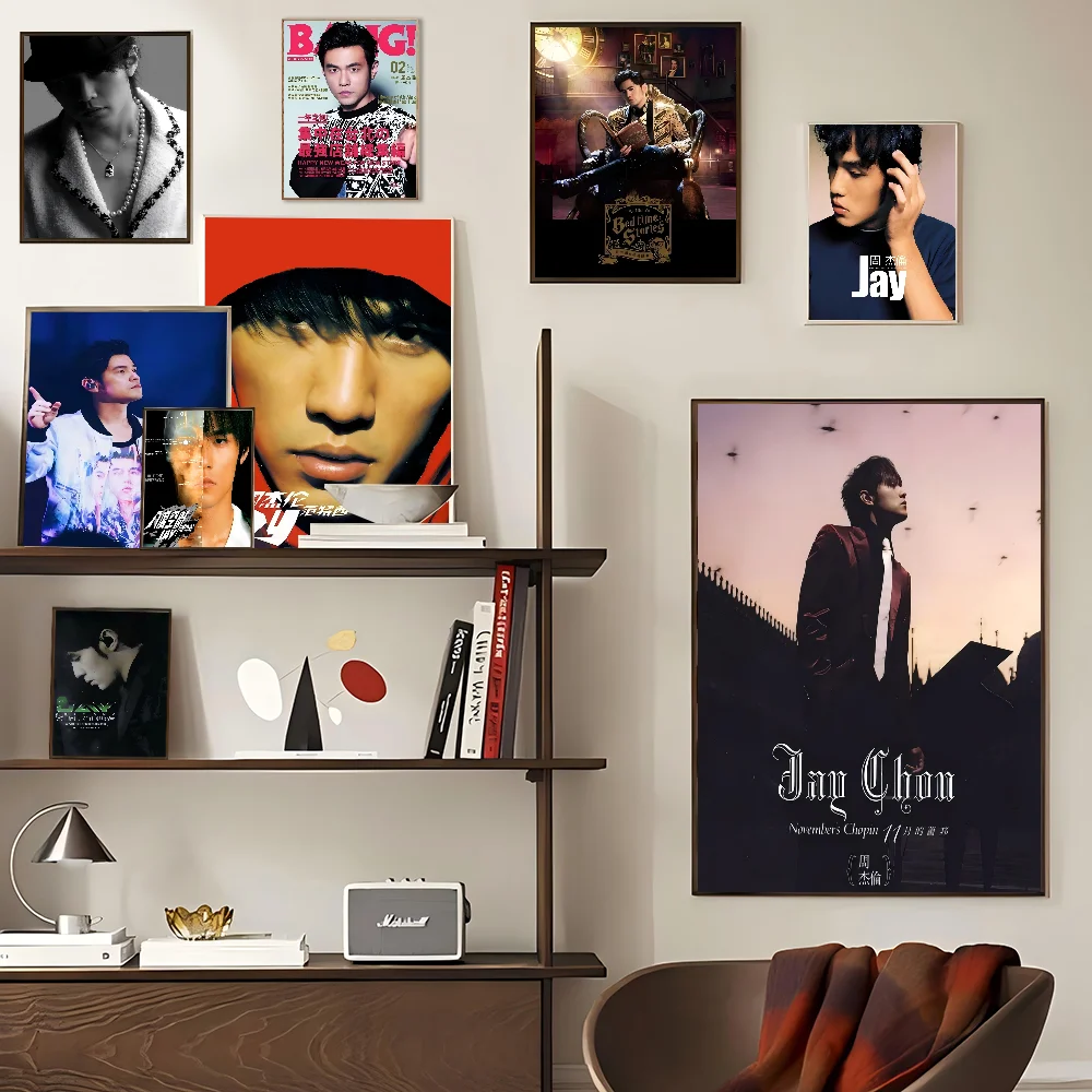 

Singer Superstar Jay Chou Movie Sticky Posters Vintage Room Home Bar Cafe Decor Room Wall Decor