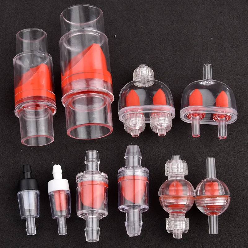 Plastic One Way Check Valve Watering Irrigation Hose Non-Return Valve Aquarium Air Pump One-way Valve for Fish Tank CO2 System