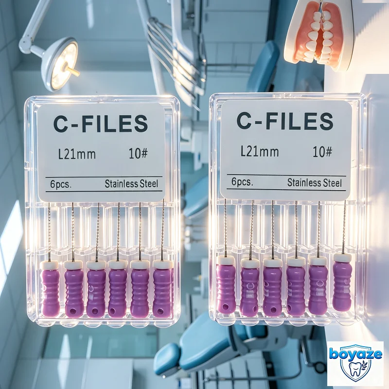 5BOX  Dental C+ Files Endodontic Files Stainless Steel Ultrasonic Optional Used Root Cleaning Endodontia Dentista Tools 25mm