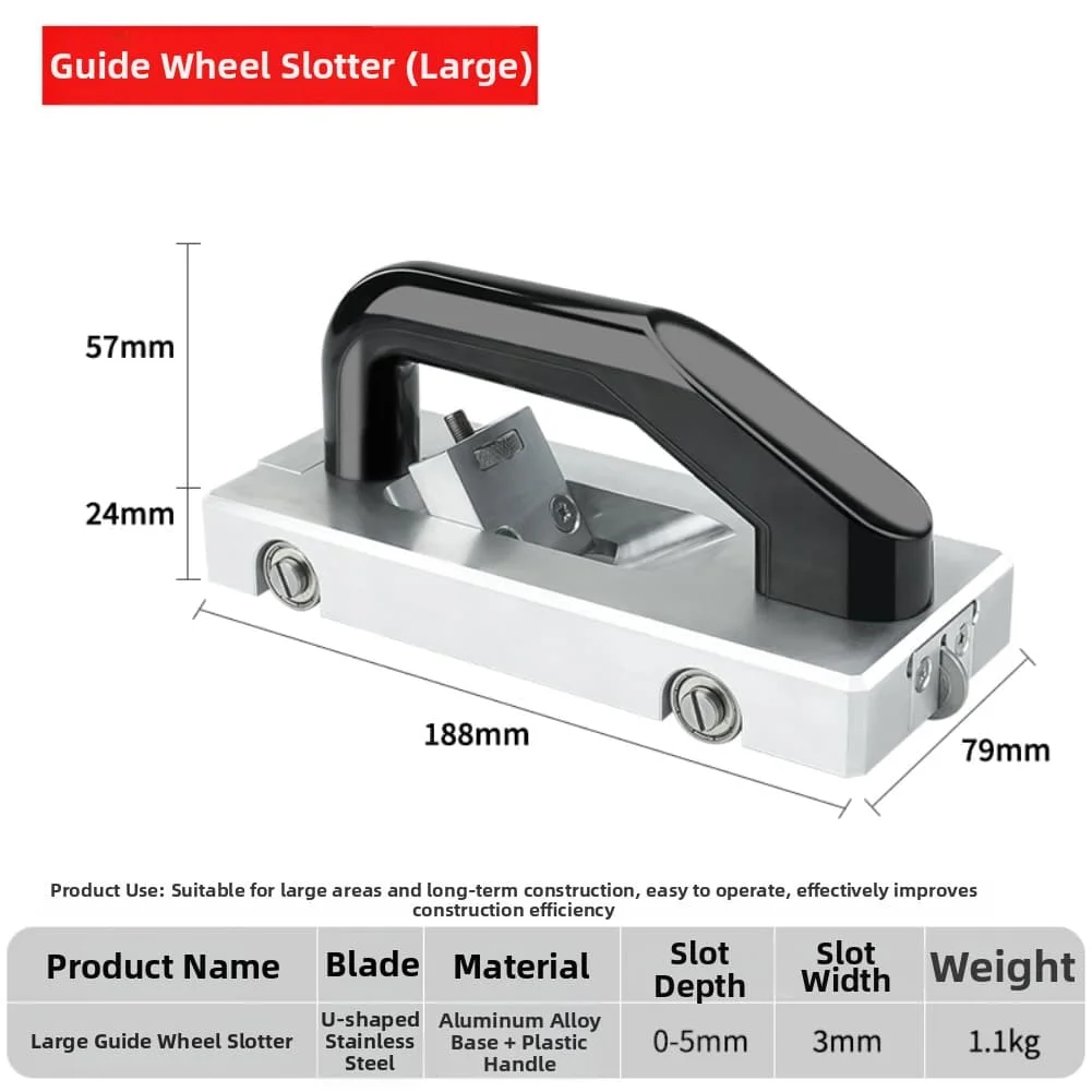 

PVC Grooving Tool with Guide Wheel for Flooring Installation Suitable for Sports Commercial Linoleum and Anti Static Floors