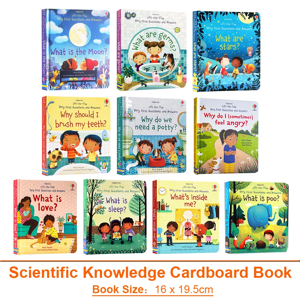 Kids Scientific Knowledge Learning Picture Books Usborne English Daily Knowledge Reading Book Early Educational Montessori