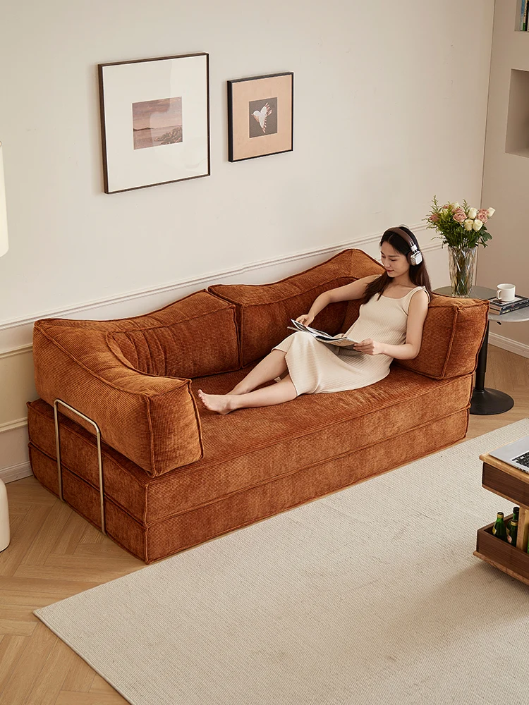Customizable Multifunctional Transformable Sofa  New Choice for Home Comfort Frameless Teddy Sofa