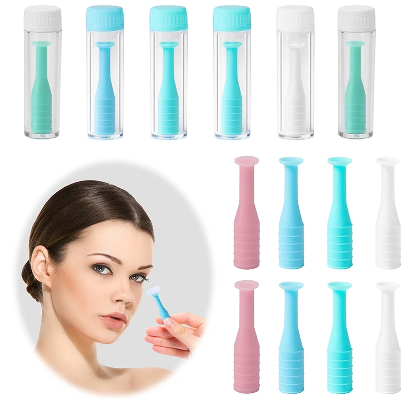 5/6/10PCS Contact Lens Suction Remover Stick Cup Suction Lenses Cup Plunger Stick Eye Tweezers Tool Removal Applicator Insertion