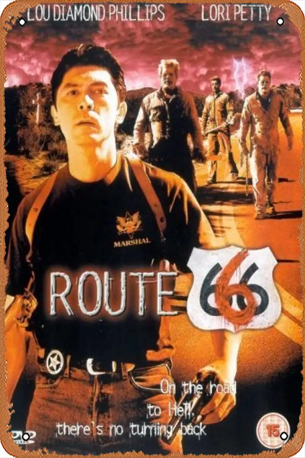 Movie Poster Classic Metal Sign Route 666 (2001) Wall Art Decor Tin Sign-8x12inch sign