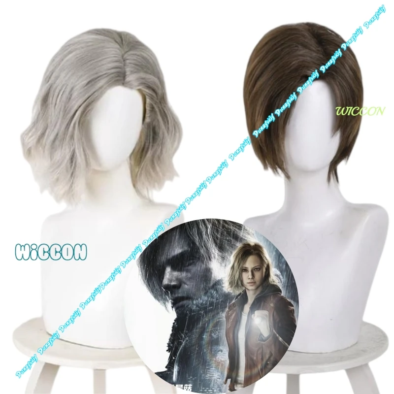 

Re9 REQ Leon Men's Cosplay Wig Evil Requiem Leon Reon Scott S. Kennedy Halloween Game Roleplay Natural Hair Heat Resistant