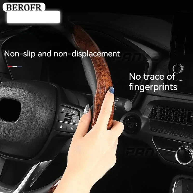 For Toyota Land Cruiser 200 Prado 150 Camry Highlander corolla rav4 chr Interior Car Peach wood grain Steering Wheel Cover