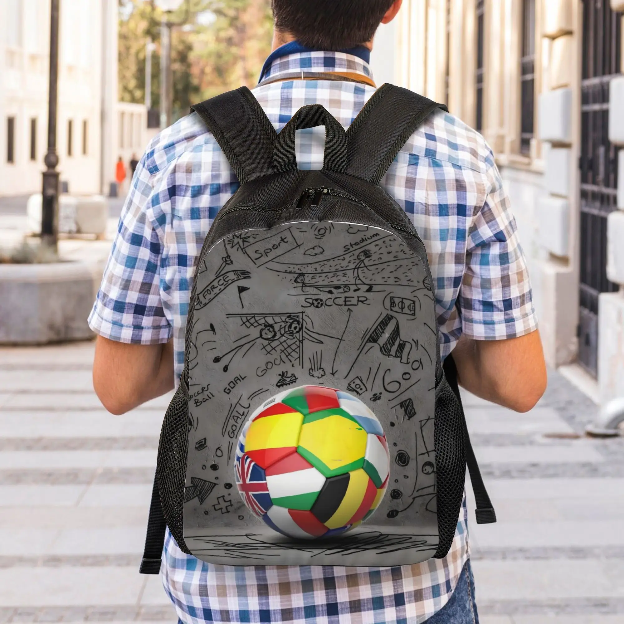 

Handbag Back to school season Soccer Football Fan Merch 7 Light Backpack