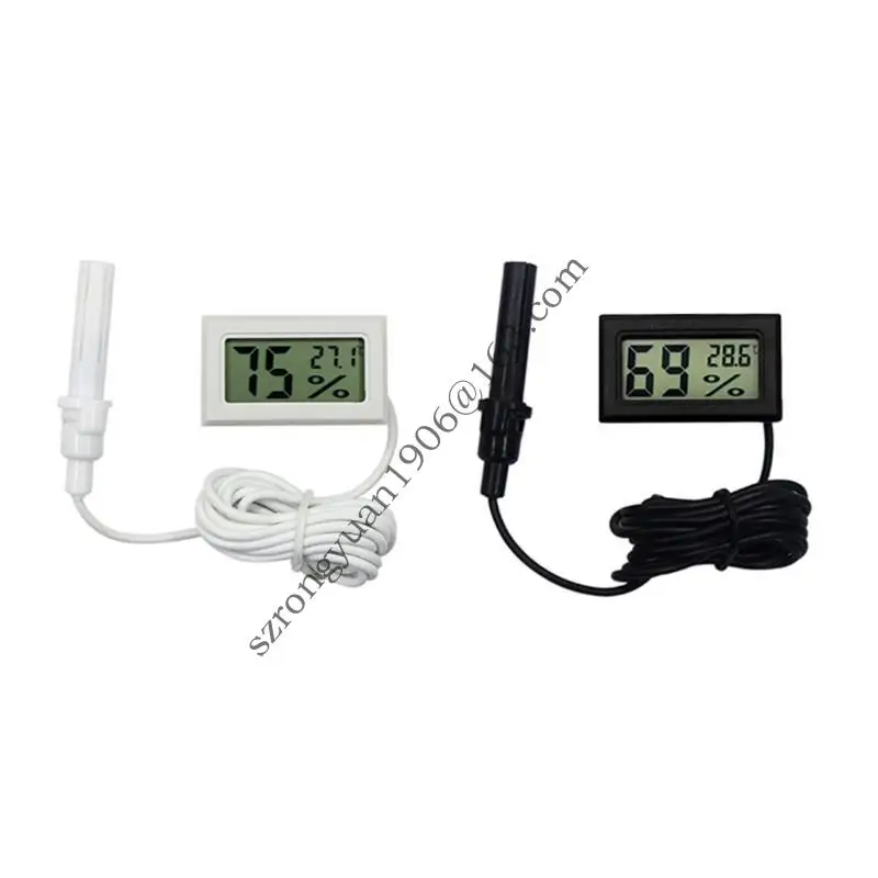 

High Precise Digital Temperature & Humidity Meter Detectors With External Sensors For Indoor Laboratory Use Plant Lovers