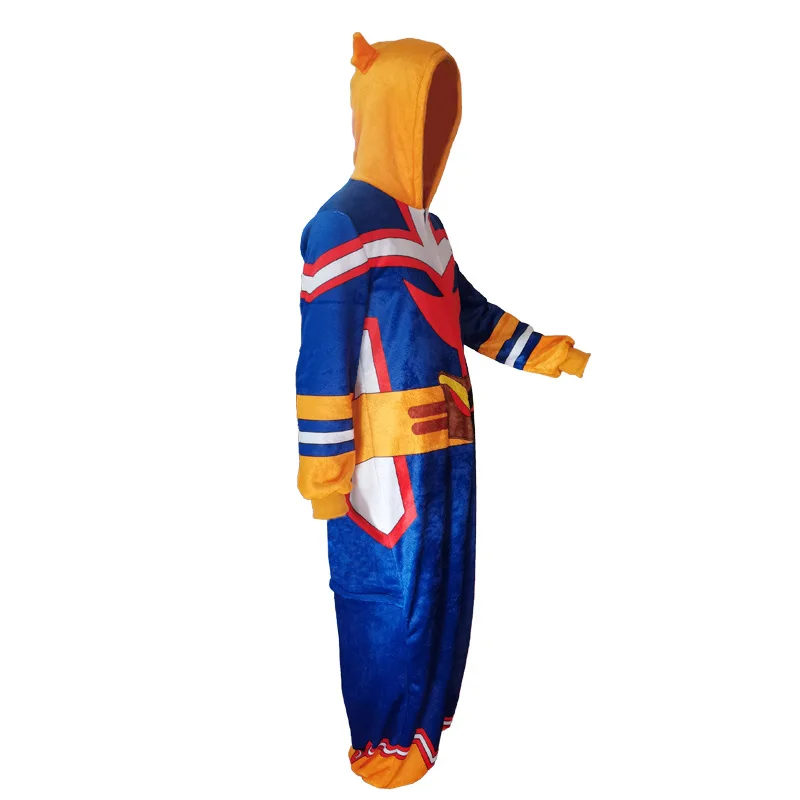 All Might Cosplay Costume Anime My Hero Academia One-piece Zentai Jumpsuit Pajamas Dresses Cosplay Bodysuit Clothes Outfits