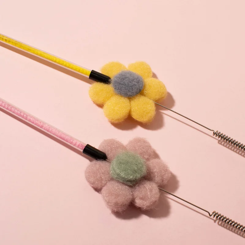 Varita interactiva con plumas para gatos y gatitos – Antiaburrimiento - imagen 4