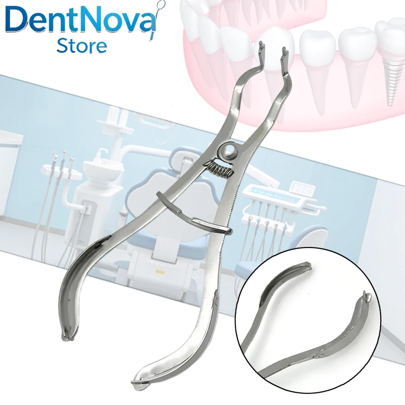 

4pcs Orthodontic Separating Ring Pliers Elastic Rings Placement & Removal Dental Clamping Instrument
