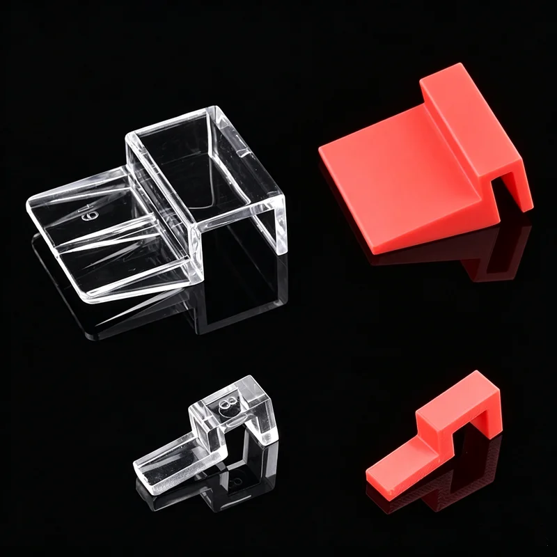 4Pcs 5/6/8/10/12/15/19mm Fish Tank Bracket Clamp Aquarium Glass Cover Support Holders Transparent Fish Tank Bracket Accessories
