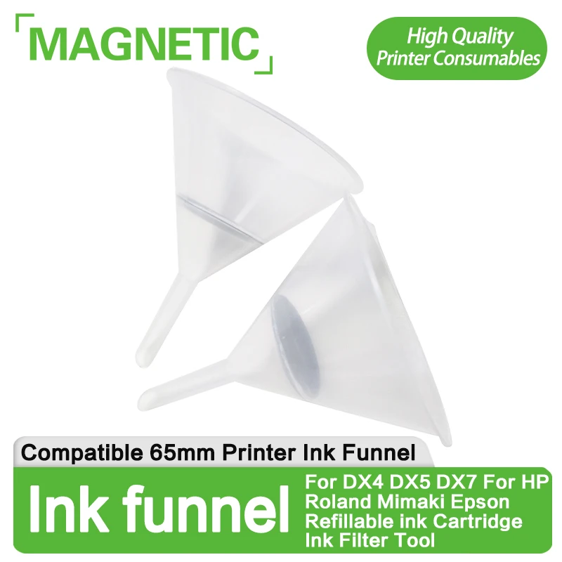 قمع حبر الطابعة 65 مللي متر لـ DX4 DX5 DX7 لـ HP Roland Mimaki Epson خرطوشة حبر قابلة لإعادة الملء أداة تصفية الحبر #1