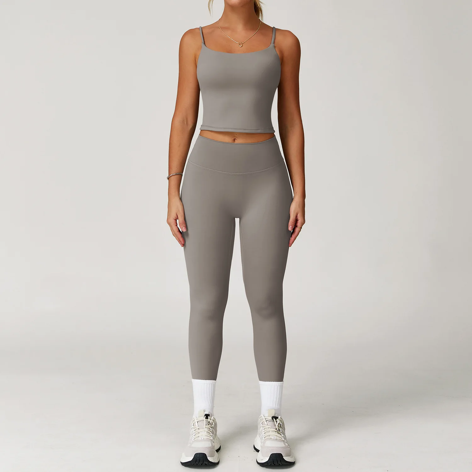 2PCS Gym Set Women Sports Yoga Clothes Quick-Drying Sportswear Running Leggings Fitness Top Bra Workout Suit Women Tracksuits
