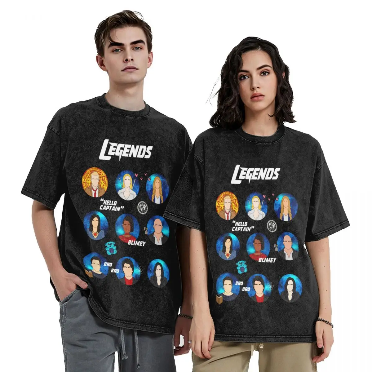 

Legends T-Shirt graphic shirts blue archive graphic t shirt vintage man clothes Men's clothing