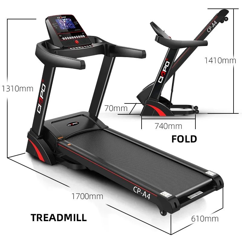 for3.0HP Foldable Electric Treadmill with Speed 15.0 km/h for Home Use, Muilti Functional Running Machine with Auto Inclination