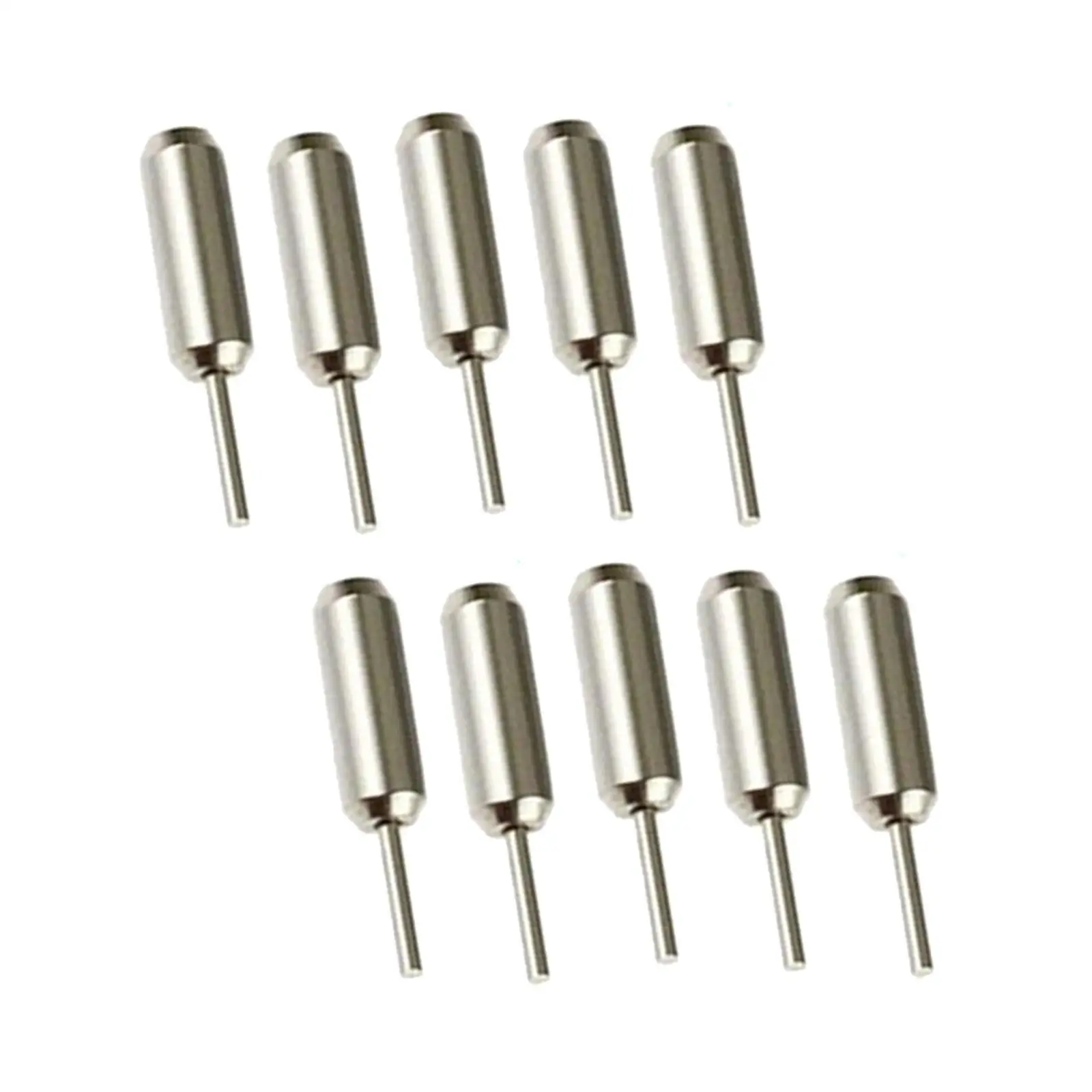 Watch link removedor pinos, ferramenta de remoção de pulseira, 20mm/0,8 polegadas de comprimento, qualidade metal, resistente, 10 set