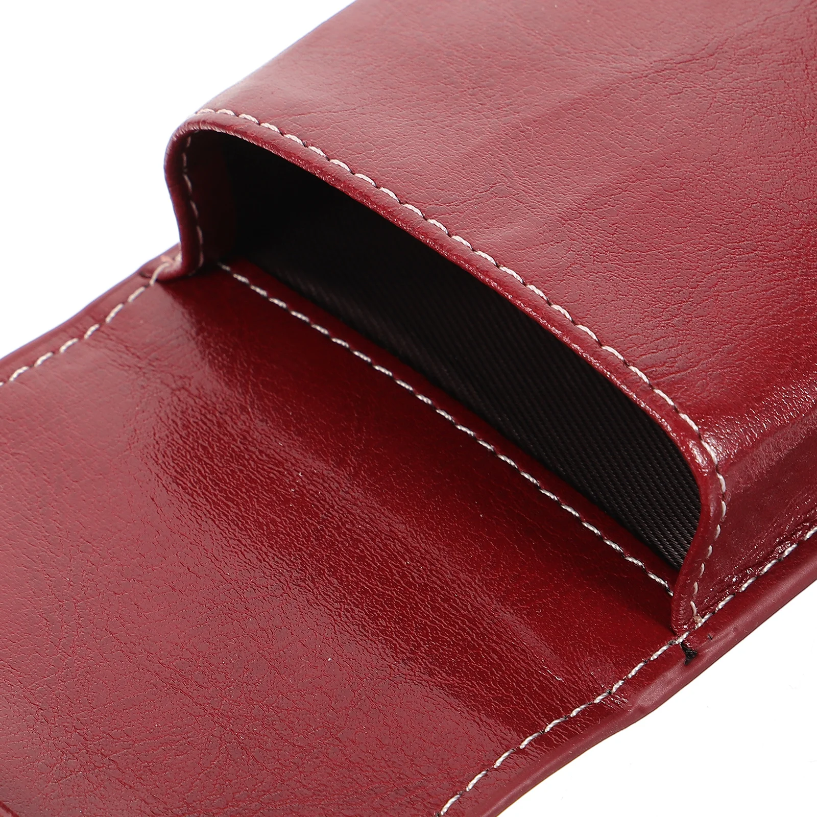 

Mini Lipstick Holder for Purse Compact Lightweight Portable Small Pouch Red Wine Color Travel Essentials Makeup Bag Storage