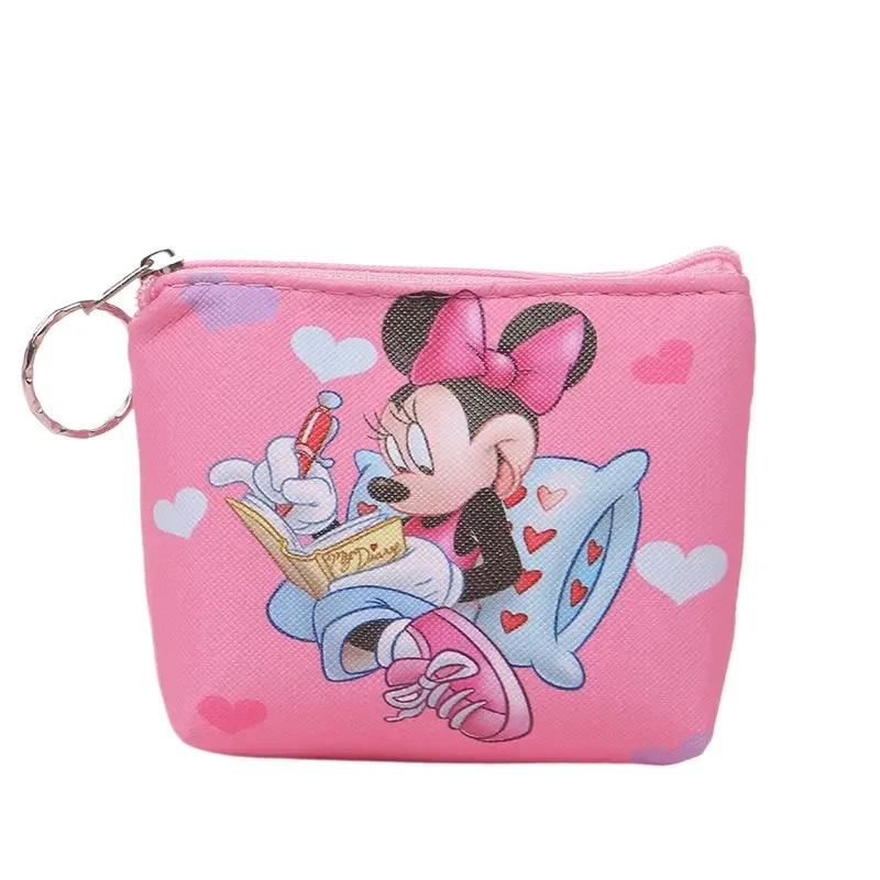 Disney Princess New Girl Coin Purse frozen elsa Anna women girls Elliptical Key Coin Purse Cartoon Money Bag wallet