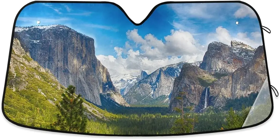 

Car Sun Shades Yosemite National Park Car Windshield Sun Shade - Car Sunshade Sun Visor Protector Foldable Sun Shield