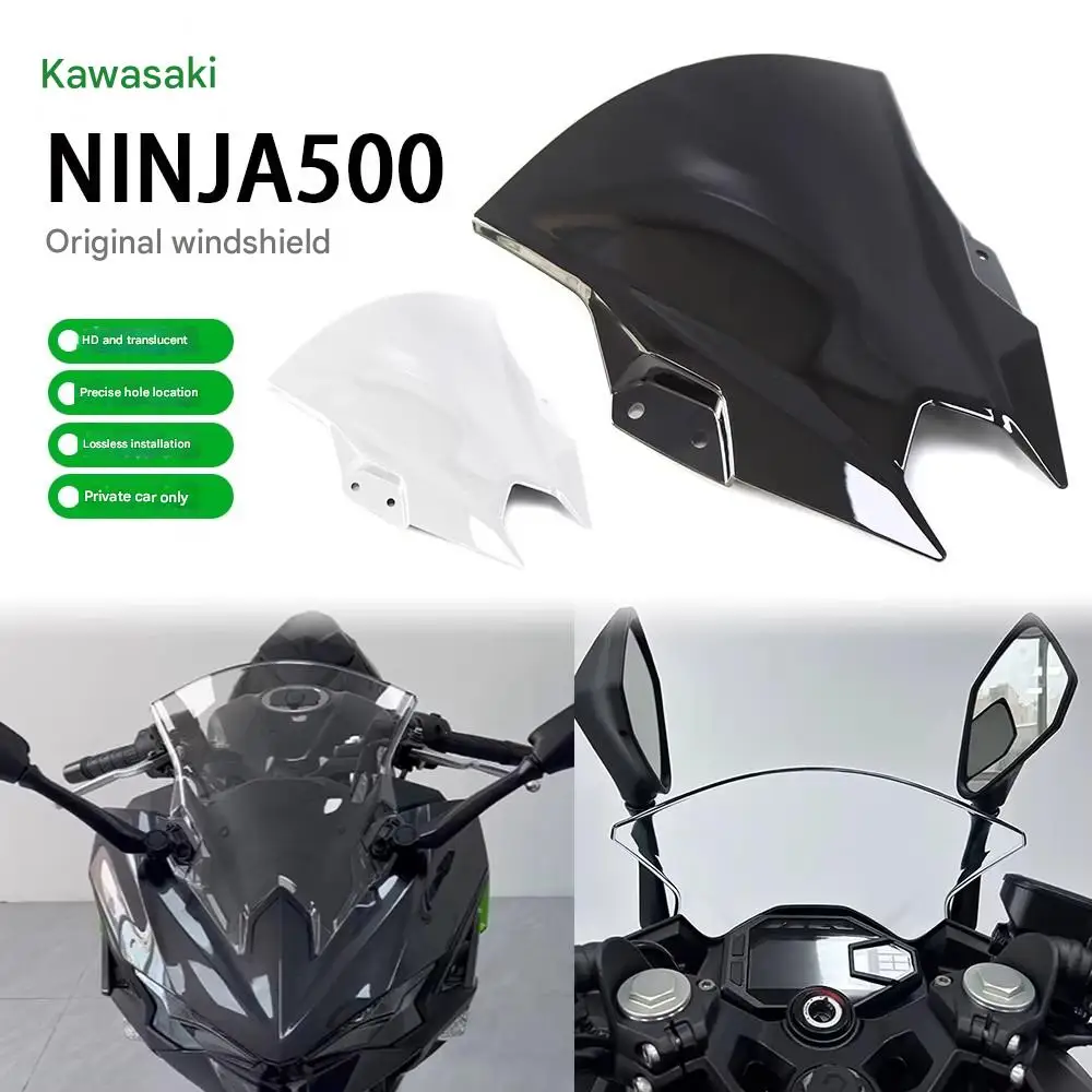 For Suitable for 24-year-old Kawasaki NINJA500 SE original factory-installed windshield diffuser and windshield mirror