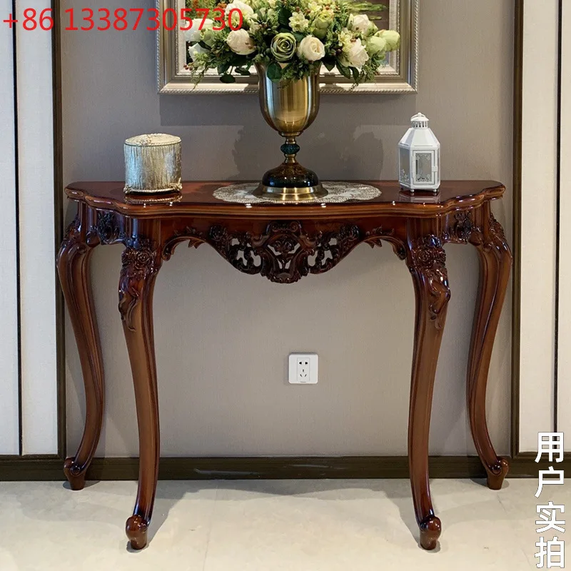 

Шкаф для прихожей в американском стиле, столик у стены, прихожая в европейском стиле с элементами легкой роскоши, роскошная полукруглая полка.