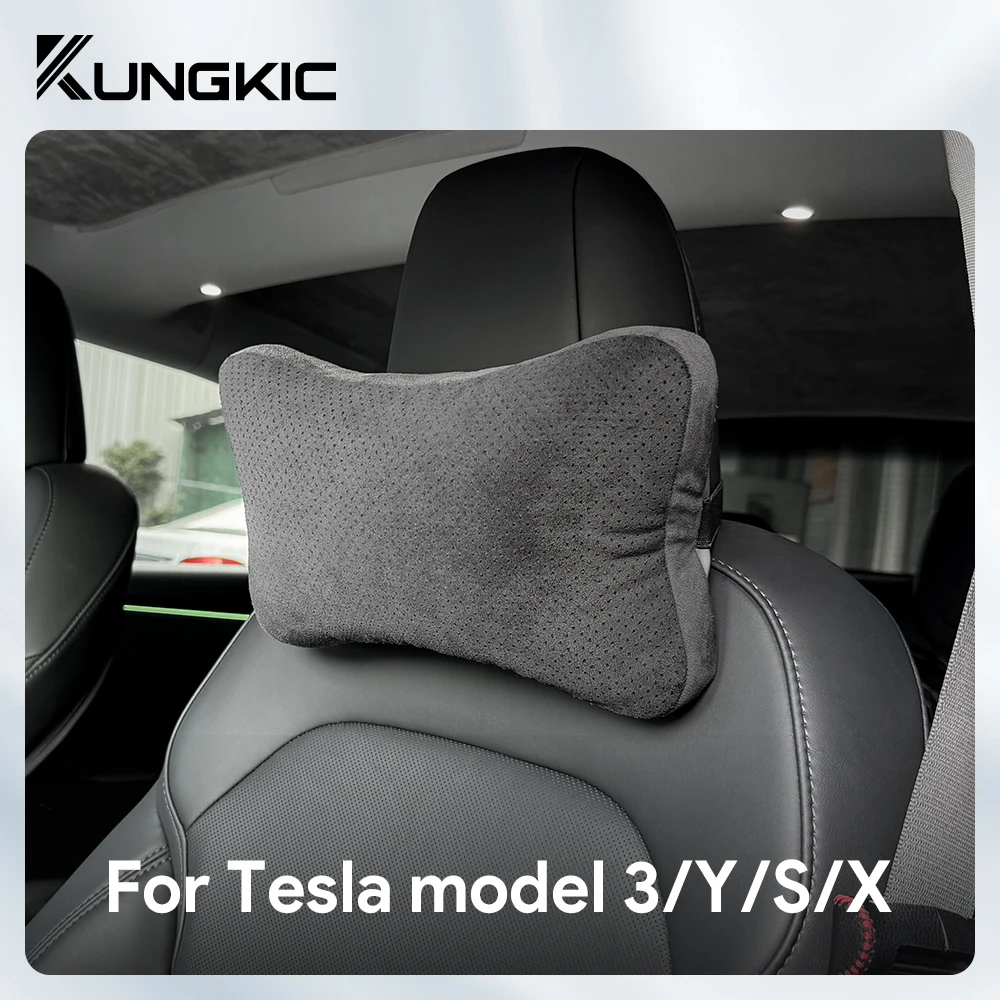 For Tesla Model 3 Y X S Neck Pillow Headrest Pillow Automobile Seat Neck Rest Auto Seat Head Support Pillow Model Y Accessories 