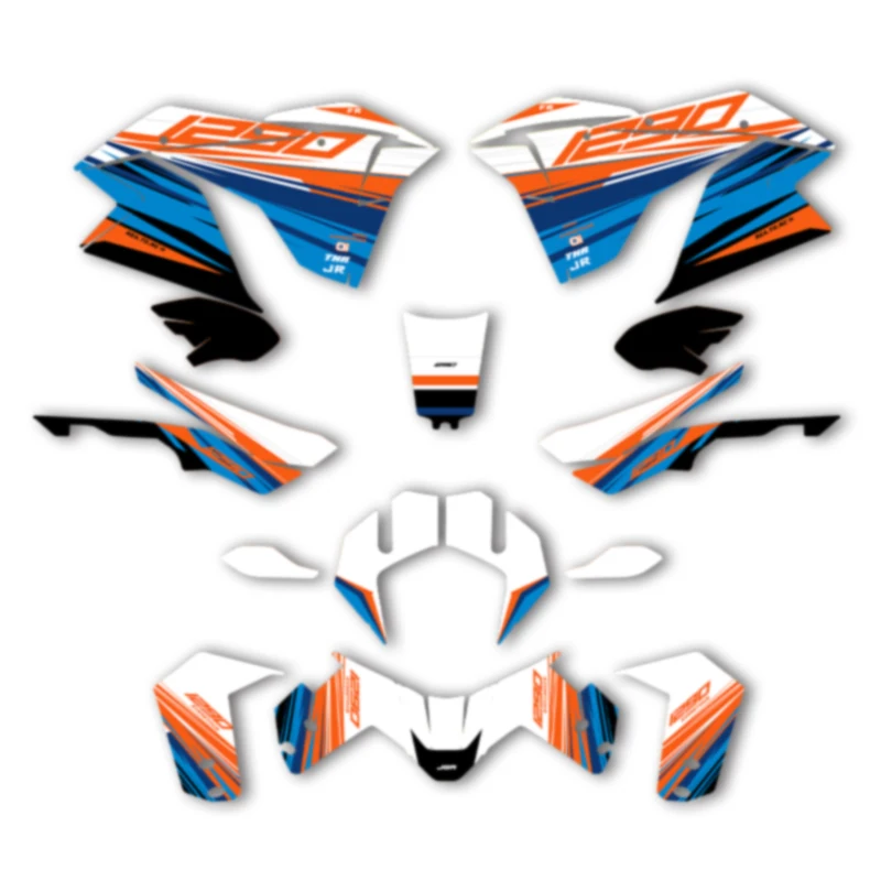 

DSMTECH Custom Motorcycle Graphics For KTM 2017 2018 2019 2020 ADV1290-R-S 17-20 ADV1290 Decal Stickers Kits 006