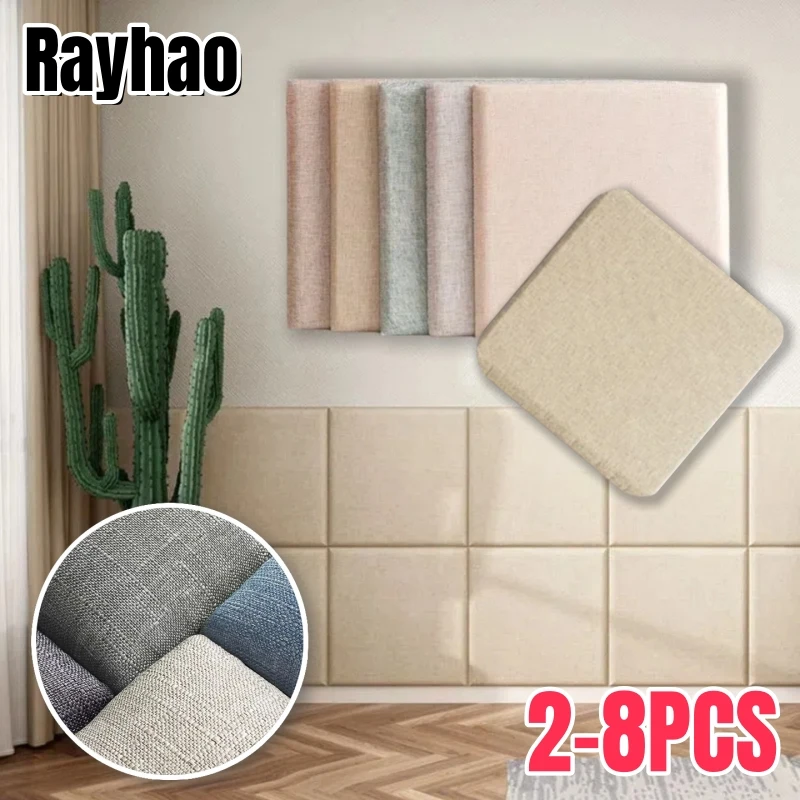 

Protecting Children Anti-collision Wall Panels Self-adhesive Linen Wall Stickers Moisture-proof Aluminum Foil Bottom Soft Case