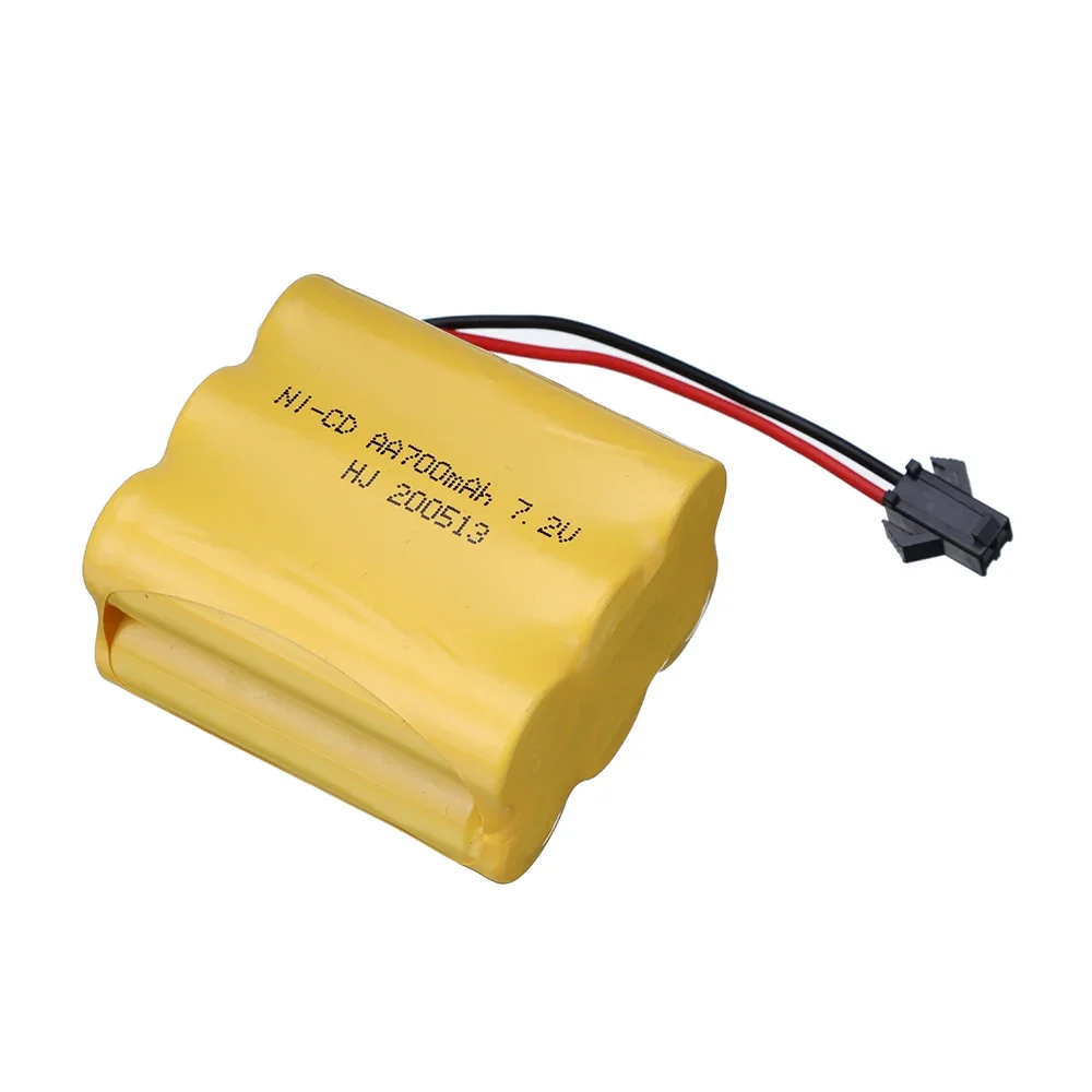 7.2V 700mAh NI-CD Battery For Remote Ccontrol Electric Toy Boat Car Truck 7.2 V AA NICD Rechargeable Battery SM/JST/Tamiya Plug