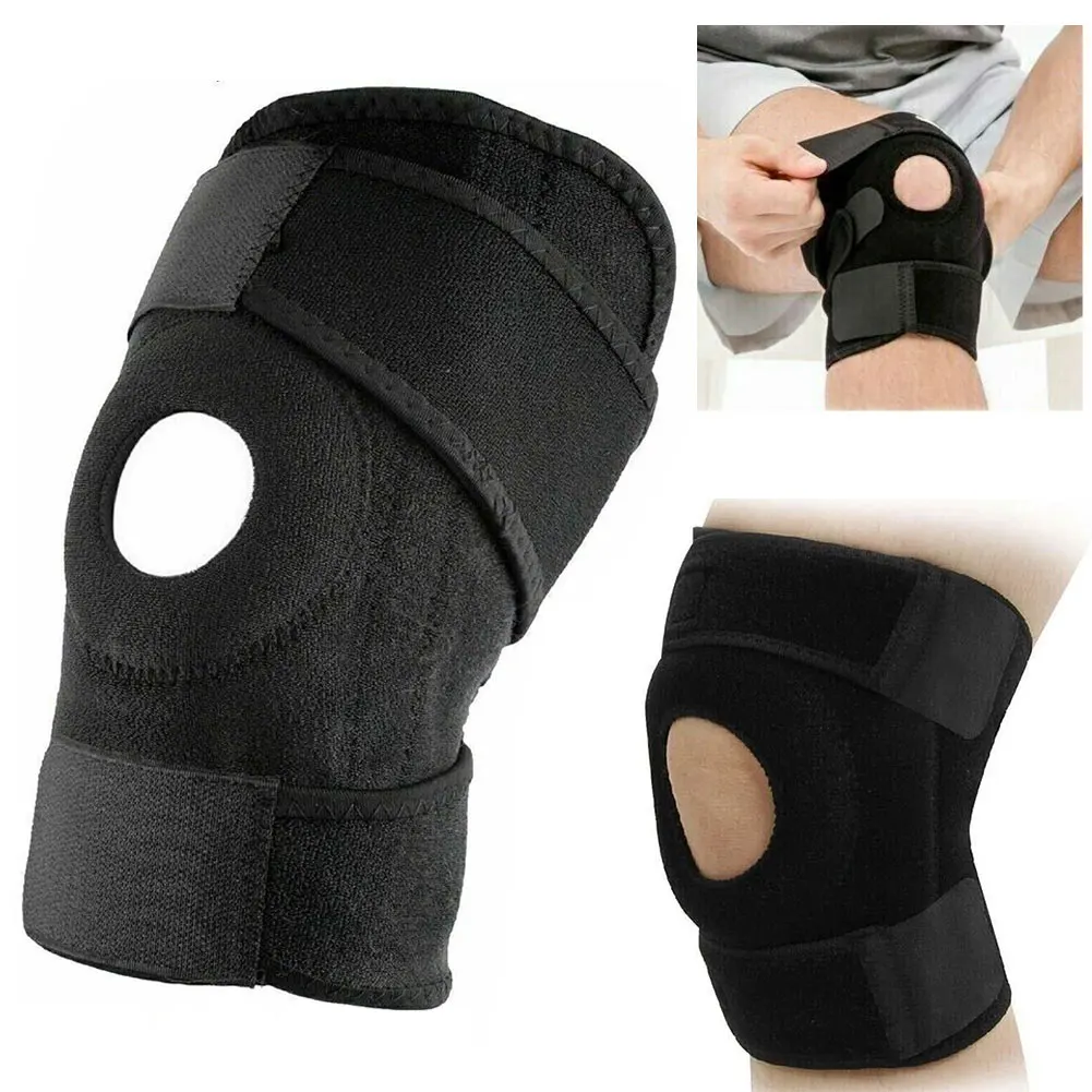 Adjustable Knee Support Knee Brace Knee Pain Injury Recovery Compression Knee Sleeve for Hiking Soccer Basketball Running Tennis