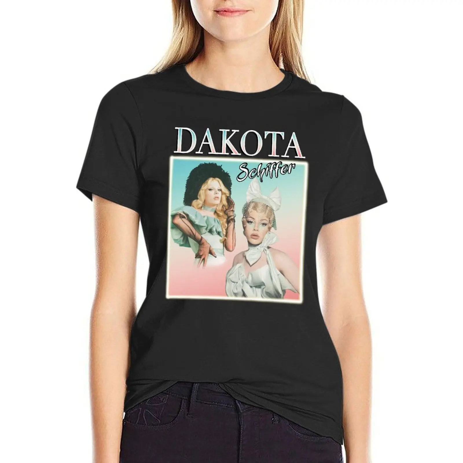 

Dakota Schiffer drag queen T-Shirt Aesthetic clothing aesthetic clothes Summer Women's clothing