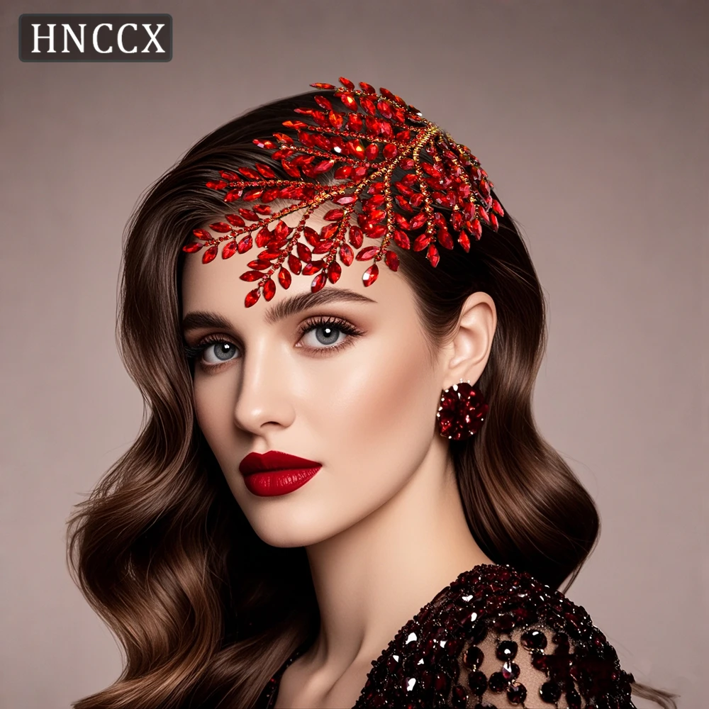 

HNCCX Women Fashion Rhinestone Headdress Wedding Hair Accessories Bride Headband Banquet Headpiece Dancing Party Headwear CP759