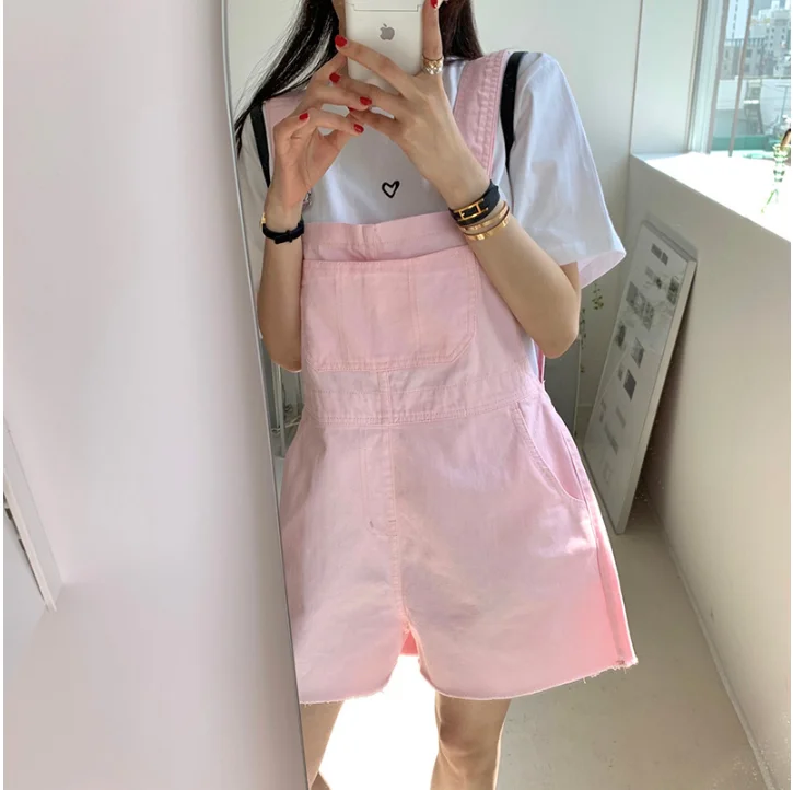 Pink Kangaroo ket Pantaloni interi da donna Allentati Dimagranti Casual Vita alta Gamba larga Or Jeans Trendy Pendolari Sle